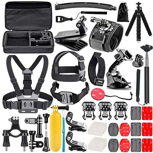 Action Cam: 50-teiliges Actioncam Zubehör-Set – Neu und originalverpackt aus Liestal von OMAROSHOP