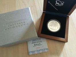 Münze 2010 Panda 20th anni of China´s 1oz Silber