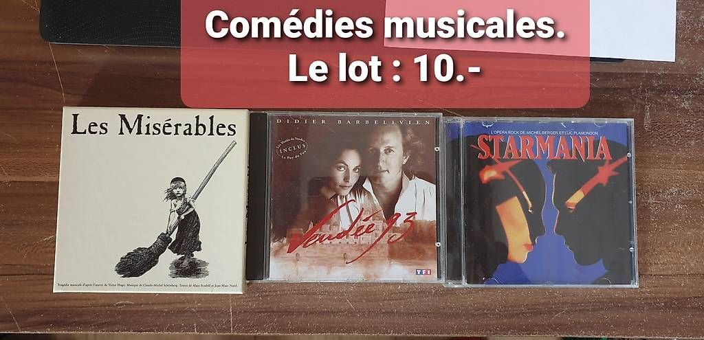 CD: CDs Comédies musicales – Usato da Chamoson venduto da Chricou7