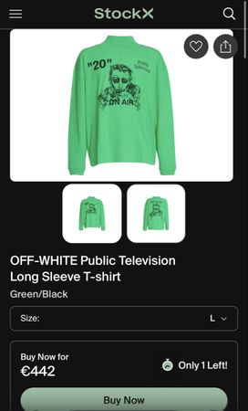 OFF WHITE „PUBLIC ENEMY“ LONGSLEEVE