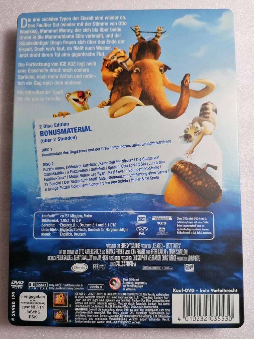 Tutti i DVDs: Ice age 2 / Special edition / 2 DVD – Usato da Zollikofen venduto da Blackie 1