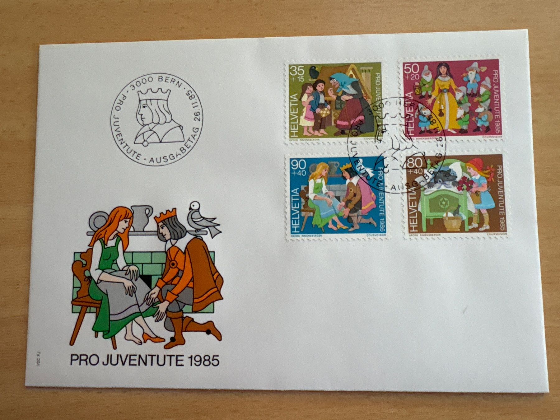 Tutti i francobolli: Pro Juventute Ersttagsbrief 1985 Märchen – Usato da Ibach venduto da lisch3