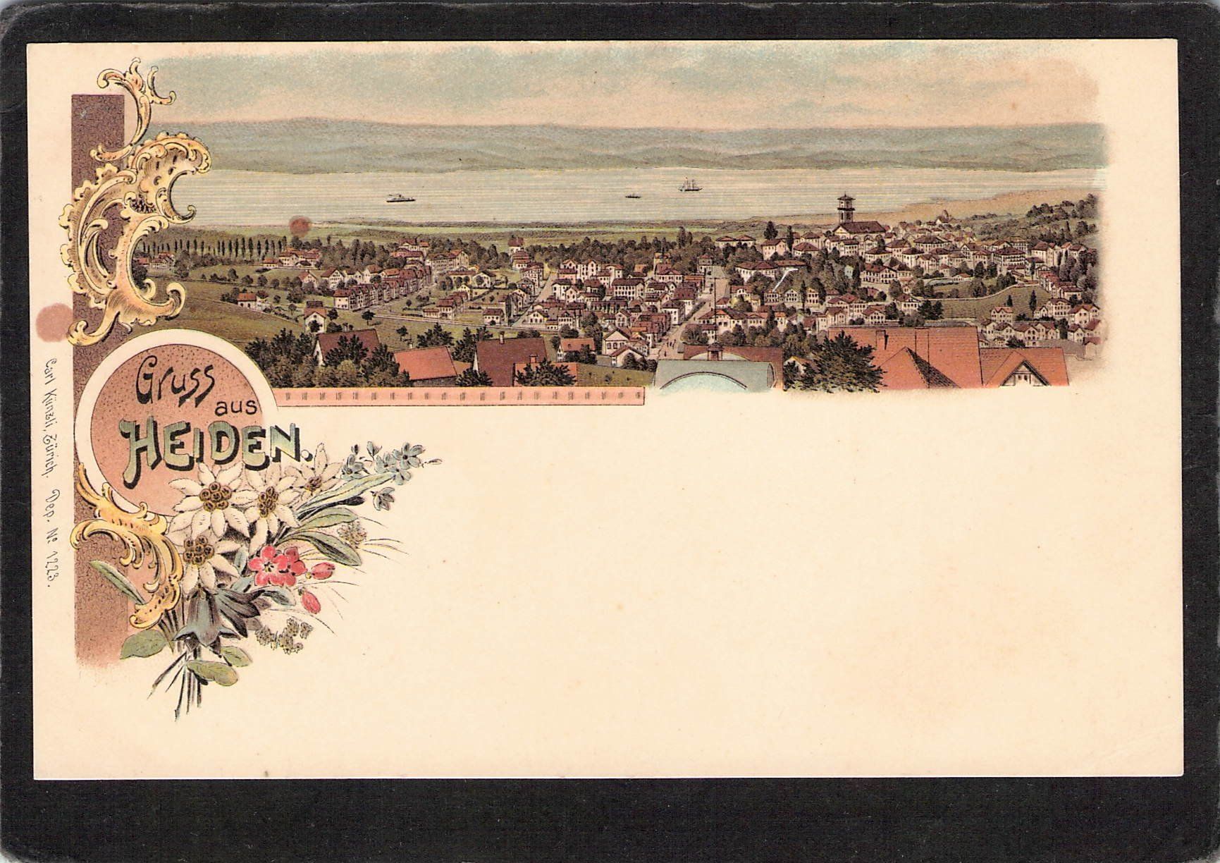 Cartoline postali: Lithographie: Gruss aus Heiden  AR – Usato da Reichenburg venduto da Pipo-67