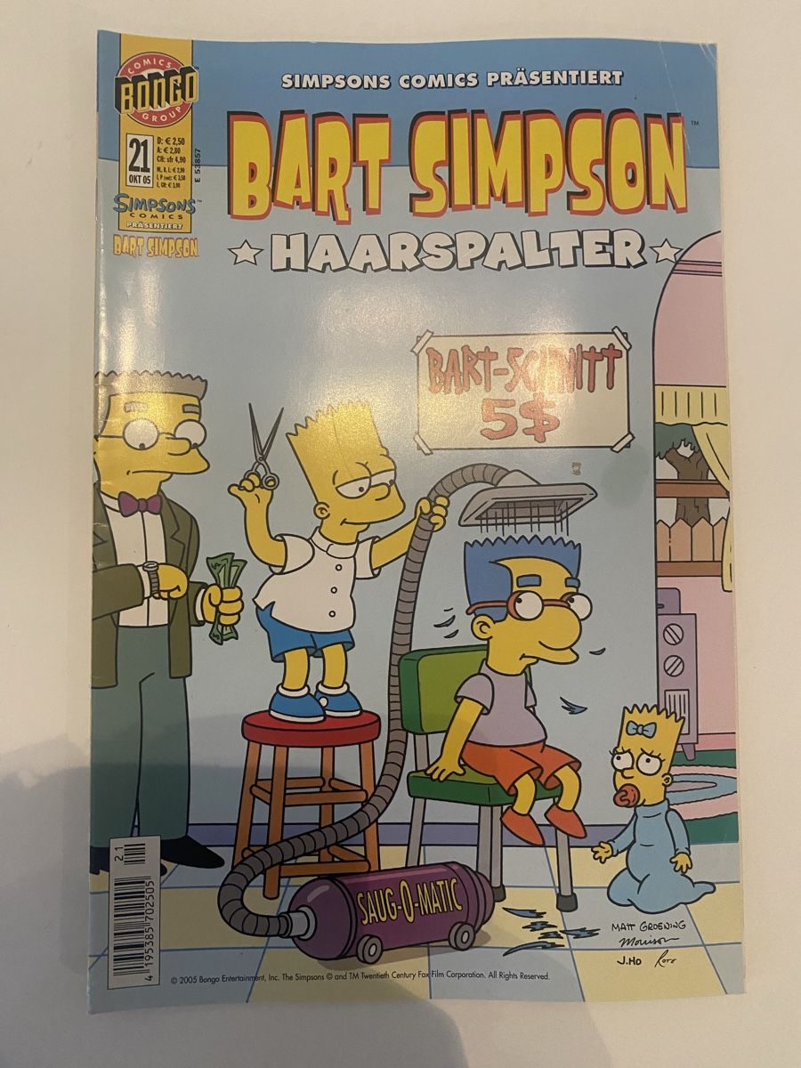 BD: Comic Bart Simpson Nr 21 – D'occasion à Emmenbrücke par ste_2t9w