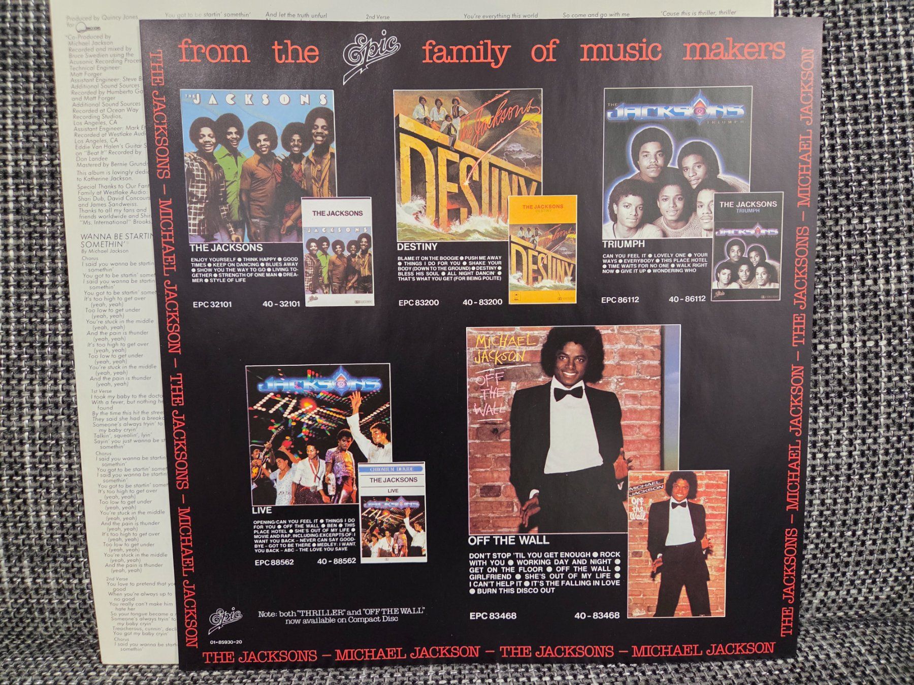 Schallplatten: Michael Jackson Thriller LP Topzustand – Gebraucht aus Stetten SH von ExtremMIB 5