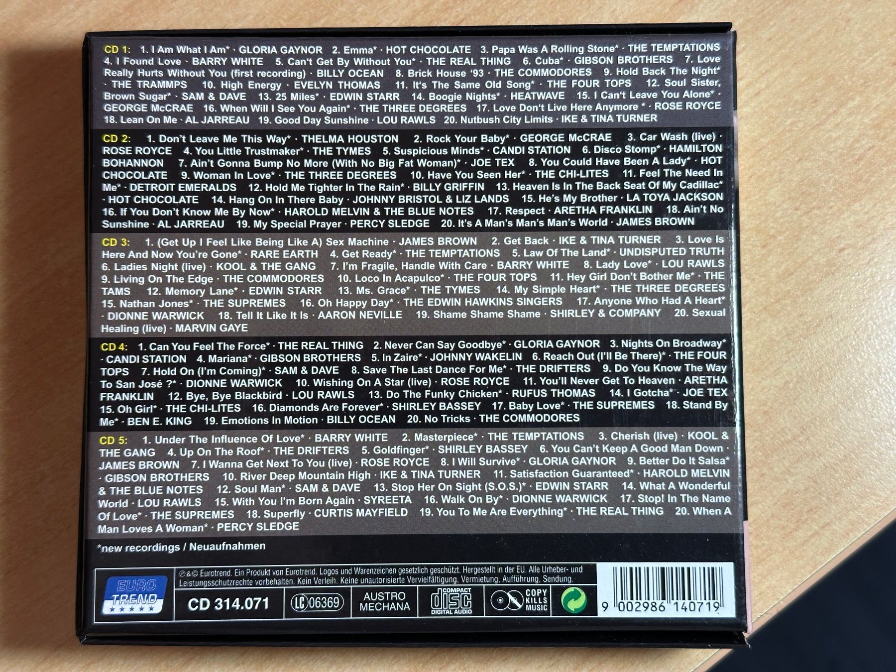 CD: Various - 100 Black & Soul Hits - 5 CD – Usato da Rikon im Tösstal venduto da Alpenmutz 1