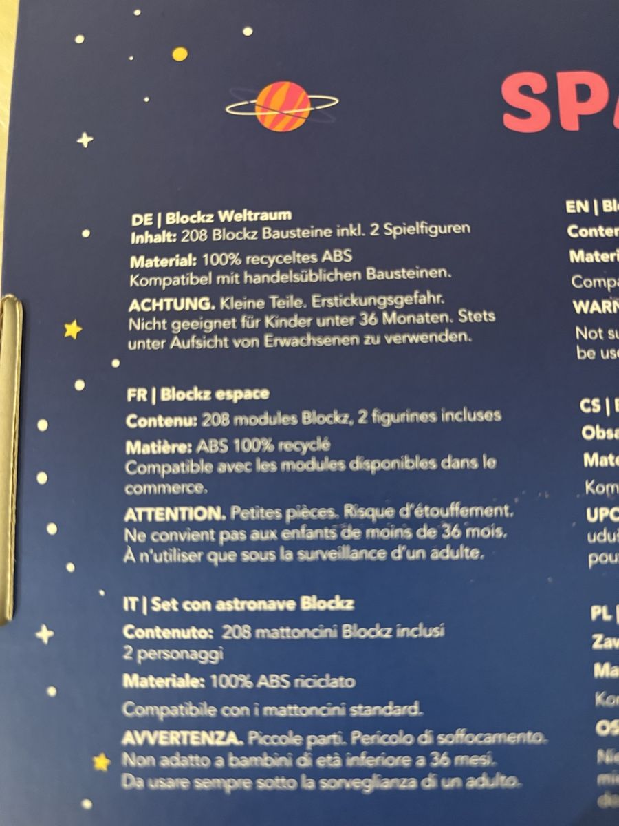 Lego Spielzeuge: BLOCKZ Raumschiff Konstruktor Set 208 Teile – Neu und originalverpackt aus Wettingen von Hasta80 1