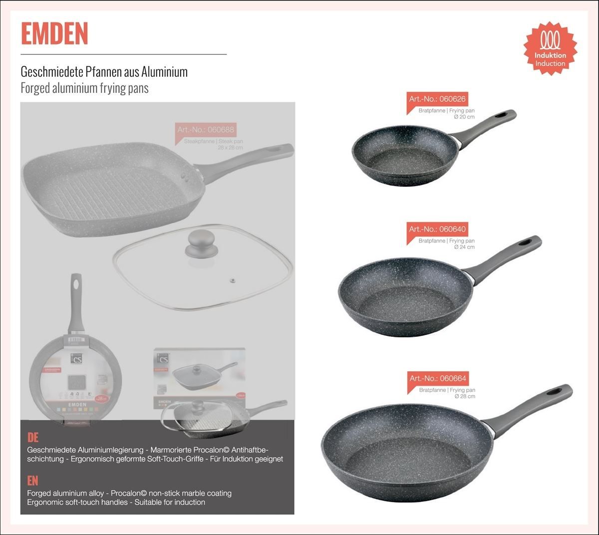 Pfannen: Pfanne EMDEN Pfanneset 3tlg – Neu und originalverpackt aus Wettingen von kochshop 1