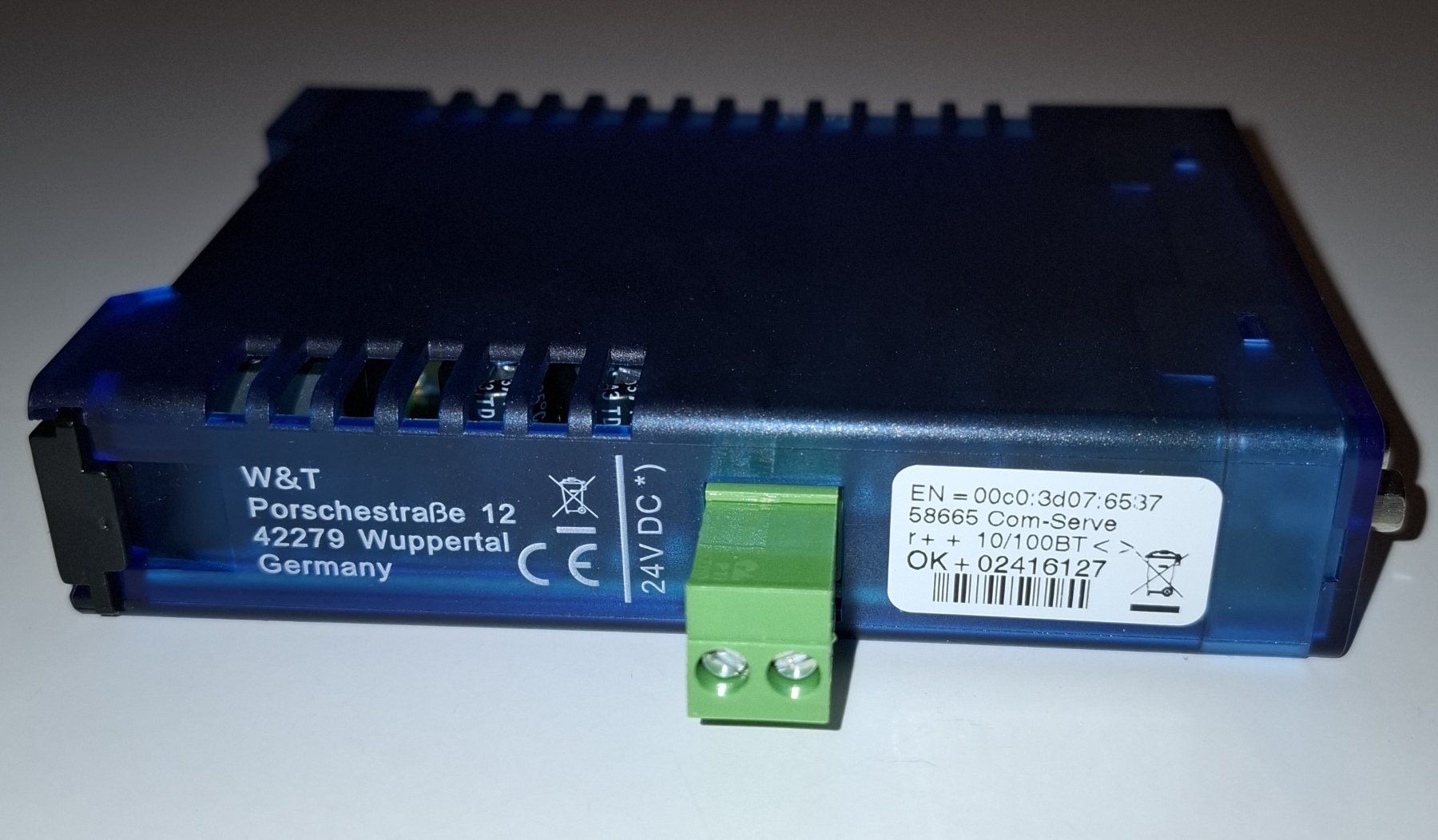 Hub & Switch: 1x W&T Com Server++ 10/100BaseT #58665 PoE Class 1 Device – Usato da St. Gallen venduto da WWL 2