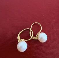 Ohrhänger Gold 750 mit Perlen