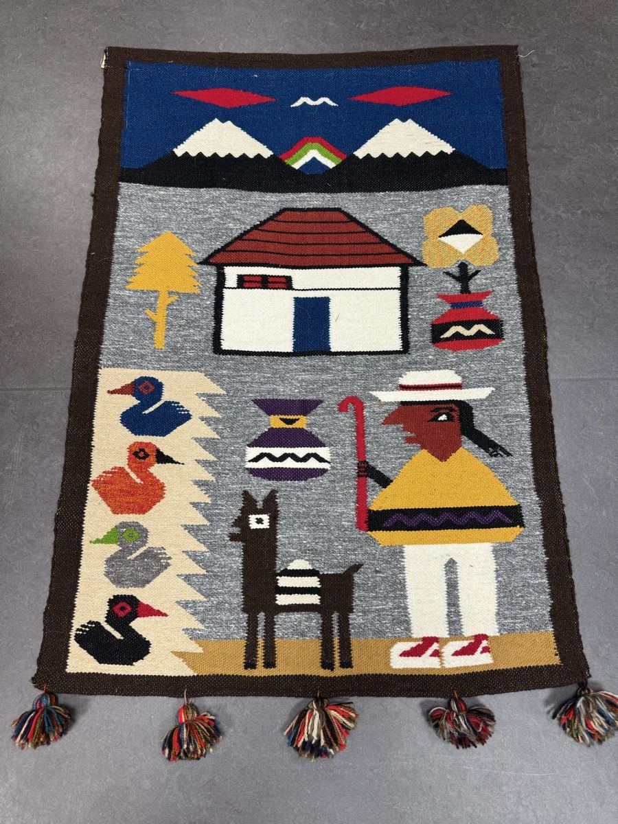 Tappeti: Peru Wandteppich Ethno Look, Handarbeit – Usato da Liestal venduto da nani054