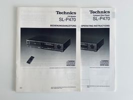 Bedienungsanleitung: Technics SL-P470