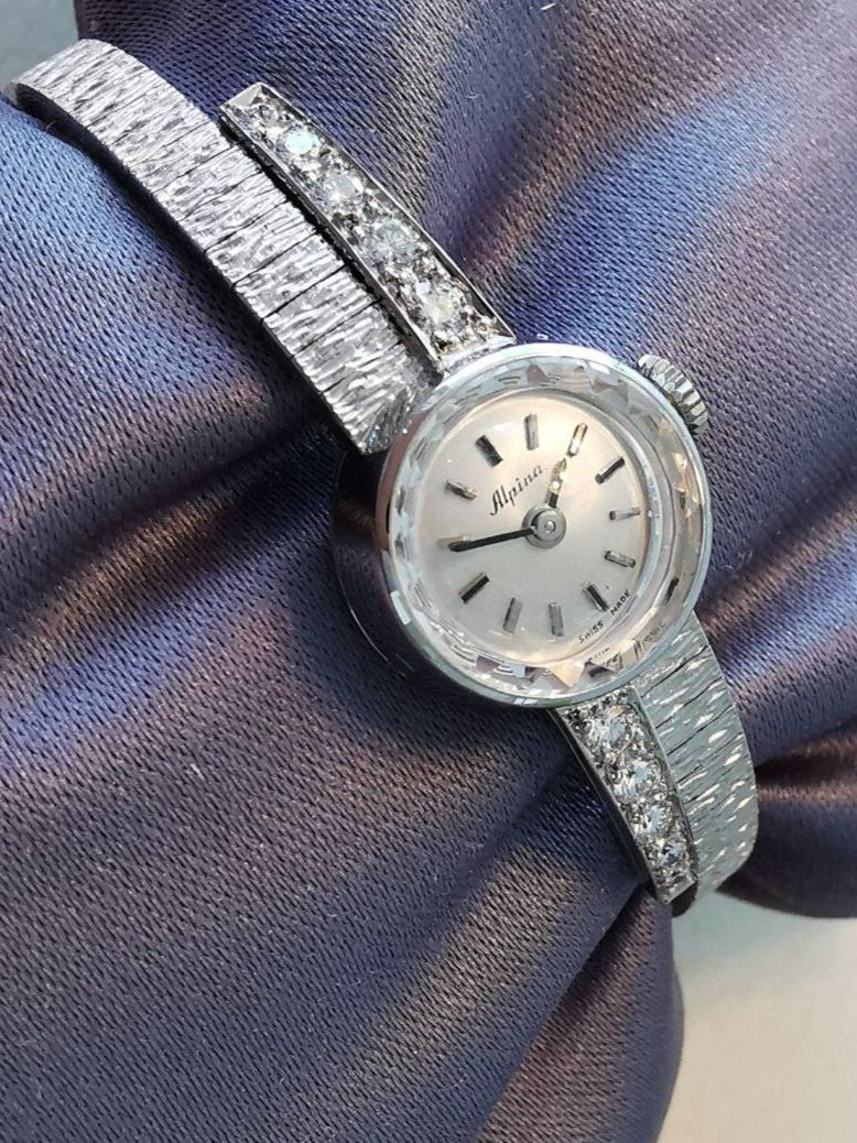 Alpina Orologi: 750/--   WG mit Brillanten "Alpina" – Usato da Dierikon venduto da Vittorio57 9