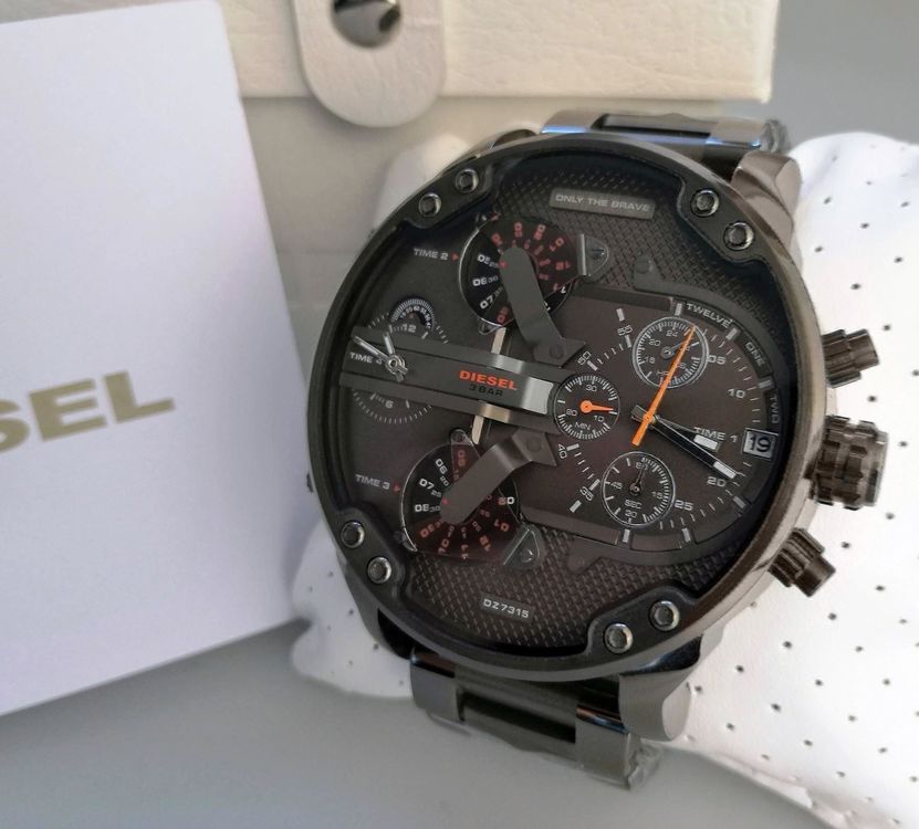 Neue DIESEL MR. DADDY 2.0 DZ7315 grosse Herren Uhr 1