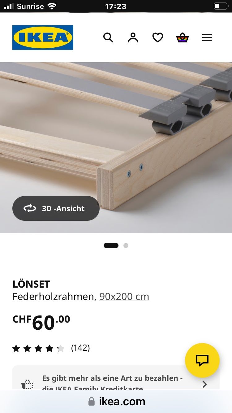 Ikea Letti: Metallbett mit Lattenrost, Einzelbett – Nuovo (secondo la descrizione) da Arlesheim venduto da leyRum4.5 4
