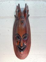 Geschnitzte afrikanische Holzmaske