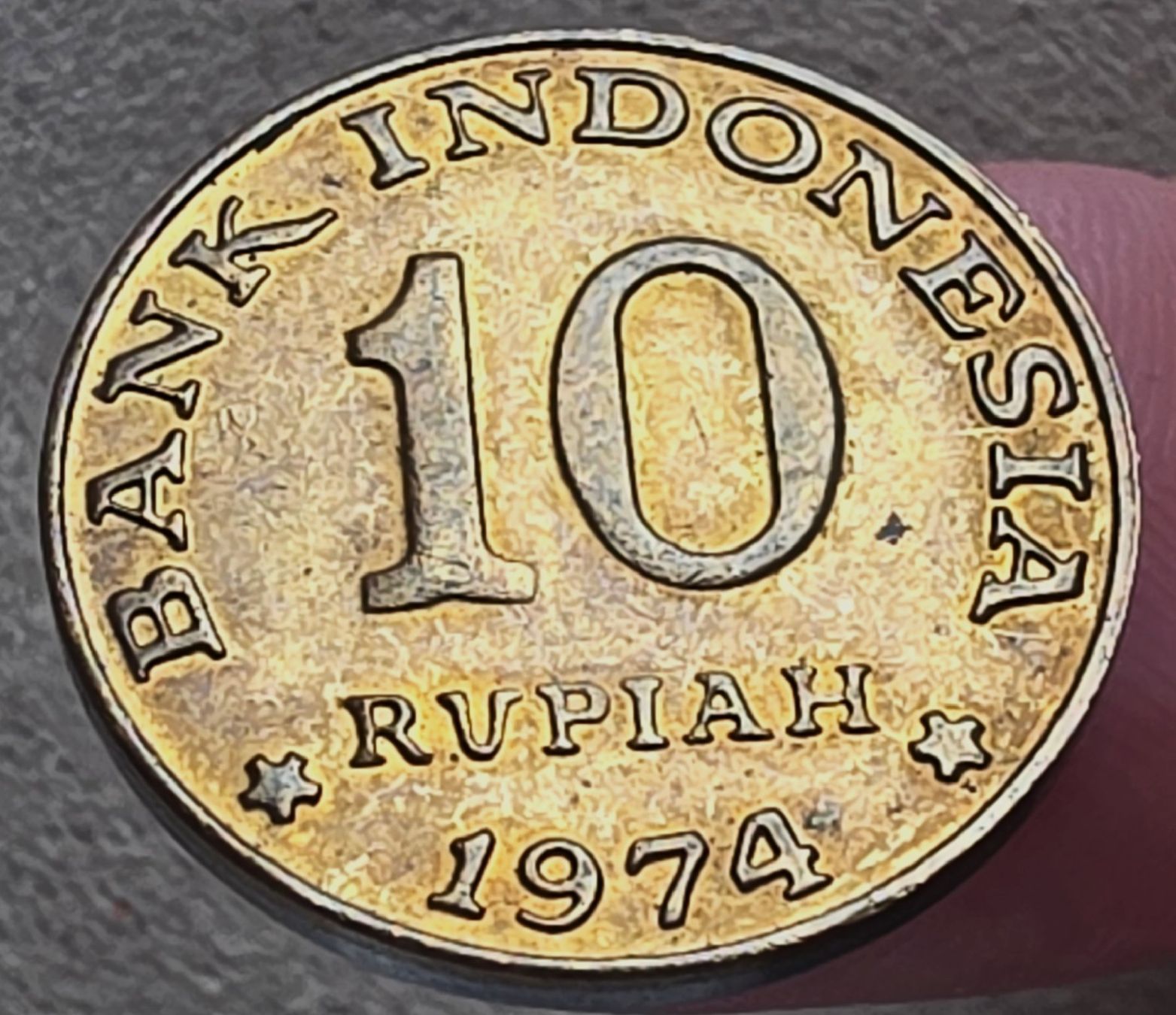 Tutti le monete: INDONESIEN 10 RUPIAH 1974 UNZ. – Nuovo (secondo la descrizione) da Winterthur venduto da Creso70 1