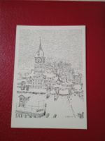 AK Kunst Zeichnung Walter Ryser Kirche St.Peter (958)