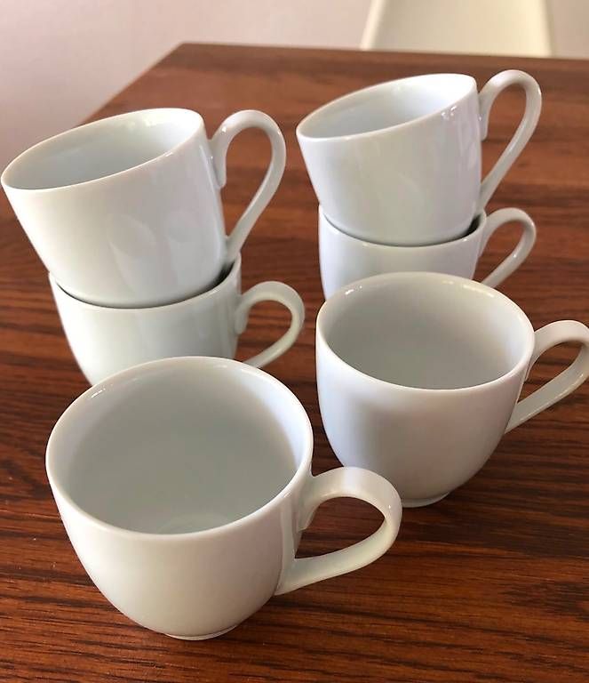 Tazze: 6x Espresso Tassen weiss – Usato da Huttwil venduto da liwttuh