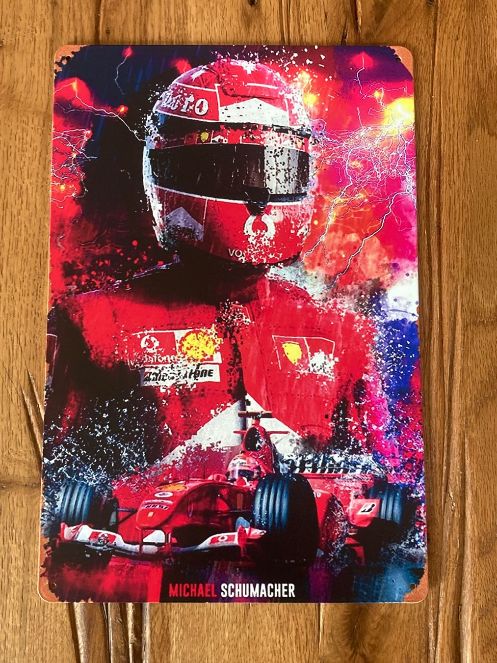 Insegne: Michael Schumacher Blechschild / 20 x 30 CM / neu!!! – Nuovo e nell'imballaggio originale da Bremgarten AG venduto da Eurotiz
