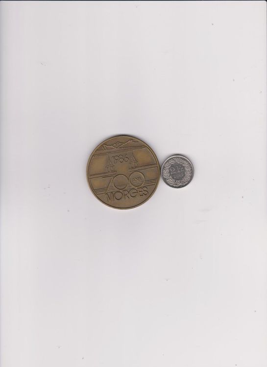 Médaille ville de Morges 1986 1