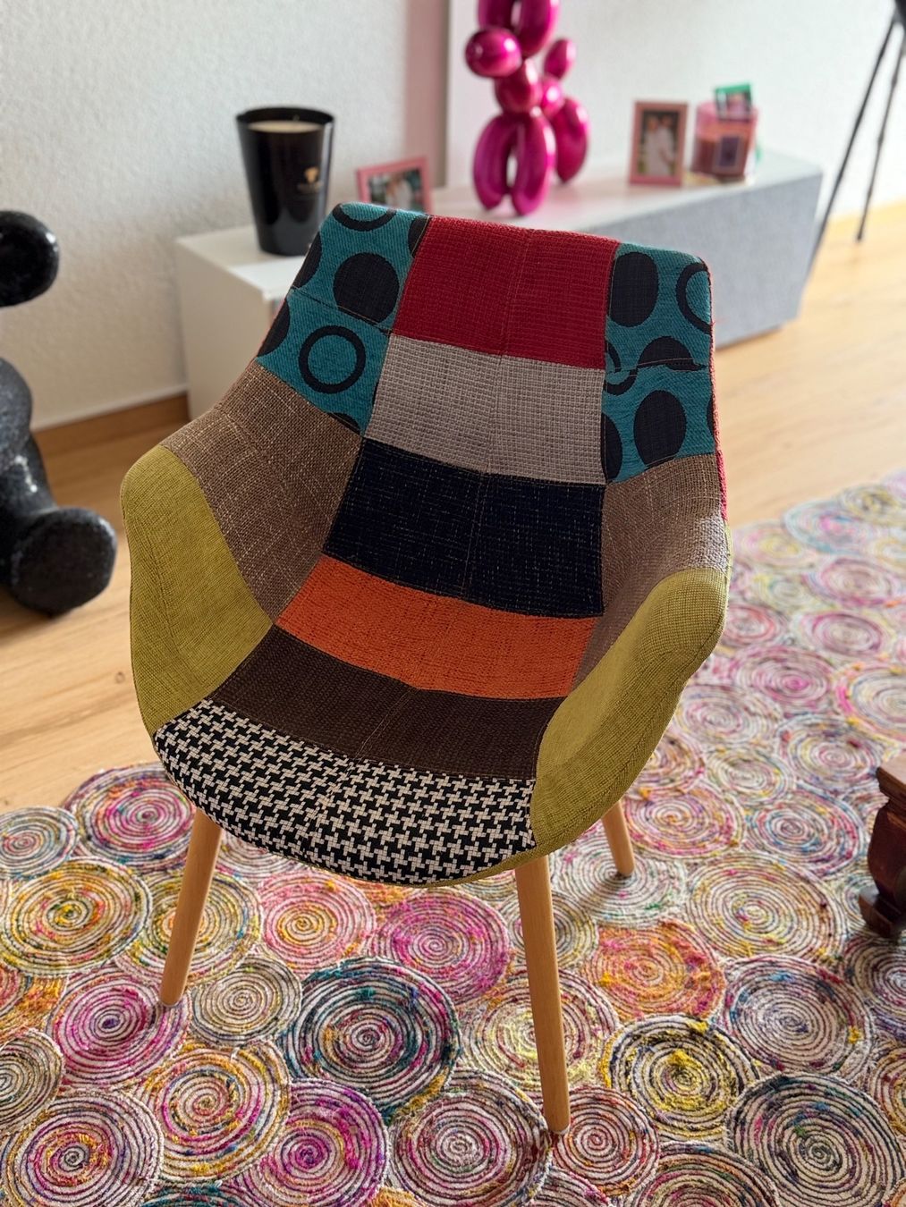 Sedie: Design-Esszimmerstühle im Patchwork-Look – Usato da Zürich venduto da gregpan 2