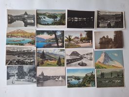 Alte Ansichtskarten Schweiz, 50 Stück, Kleinformat  (6)