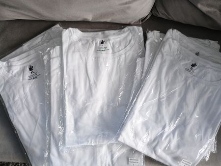 Weisse T-Shirts für Druck DTG/DTF (S, L, XL)