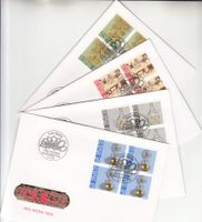 SBK B239 - B242 im 4er-Block FDC