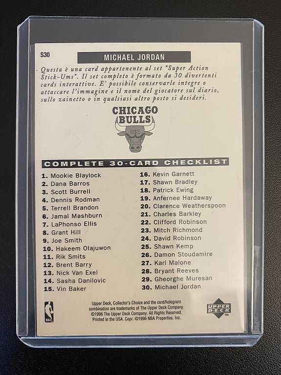 Nba Carte collezionabili: 1996 Upper Deck - NBA - #S30 Michael Jordan card – Usato da Savosa venduto da Misch-M13 2