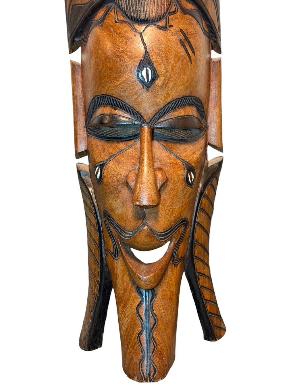 Internationale Kunst: Masque africain traditionnel en bois, parfait état! – Gebraucht aus Morges von vintix 1