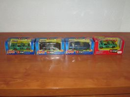 Burago lot de 4 Chevrolet Corvette  1/43