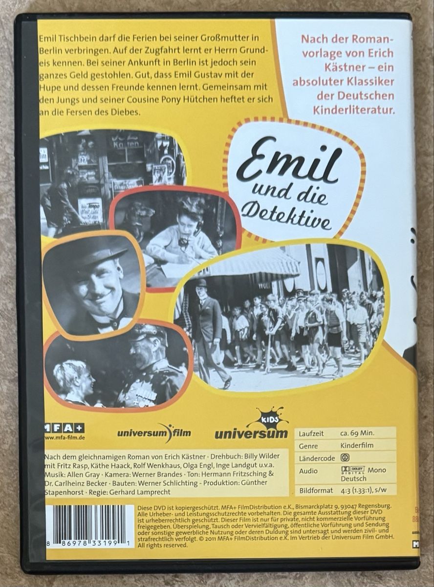Tous les DVDs: EMIL UND DIE DETEKTIVE  – Neuf (Voir description) à Dietikon par AndreaSch01 1