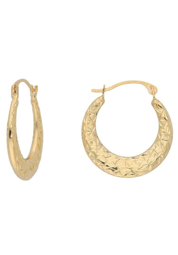 Ohrringe & -stecker: Gold 375 Ohrschmuck Creole – Neu und originalverpackt aus Hemmental von Goldwelt2 1