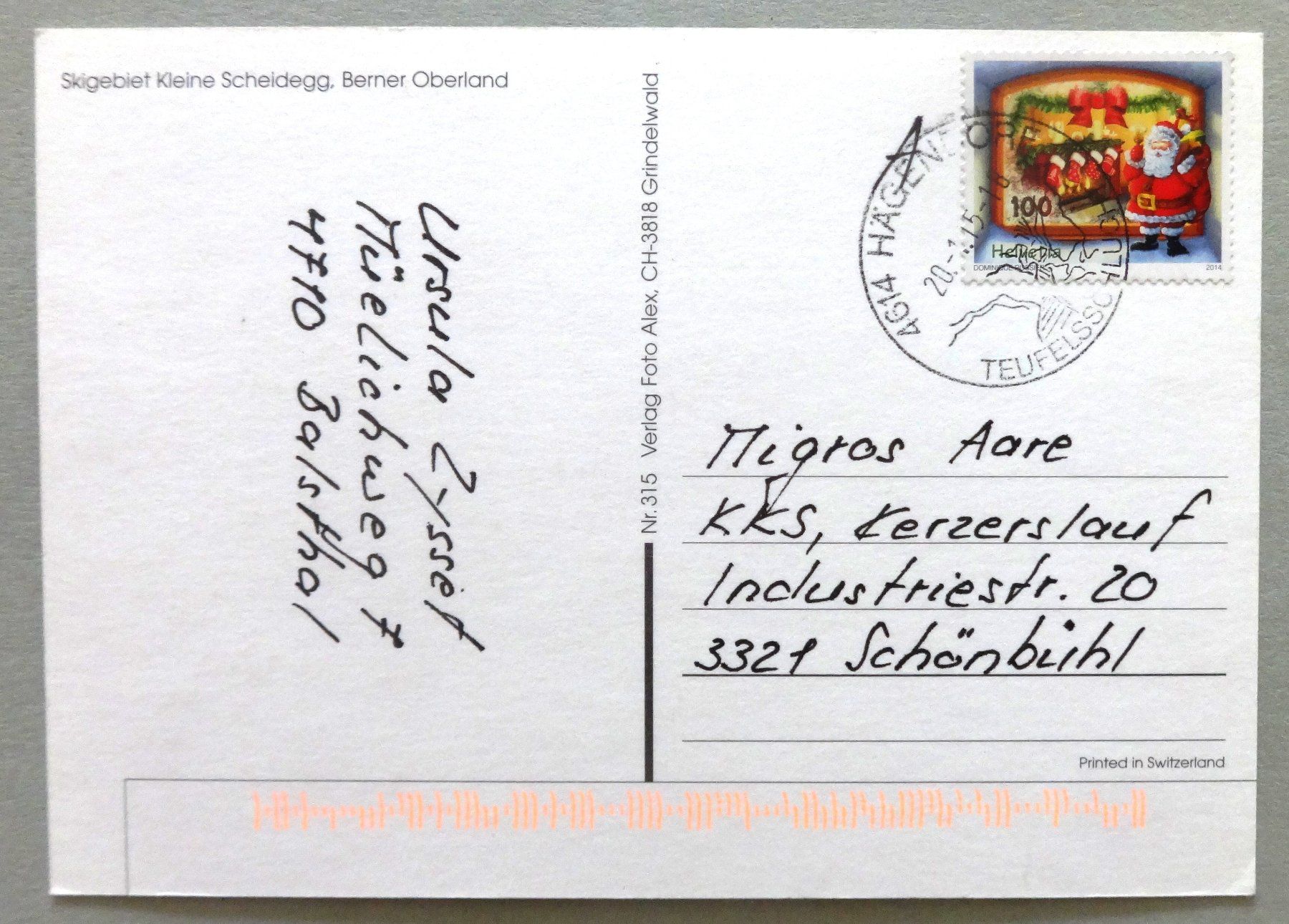 Cartes postales: Skigebiet Kl. Scheidegg, Jungfrau – D'occasion à Fétigny par Billy2miny 1