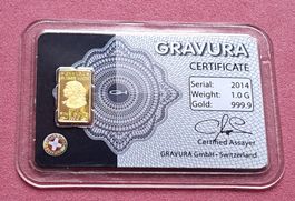 GRAVURA 2014 - VRENELI - 1 GRAMM - N° 27512