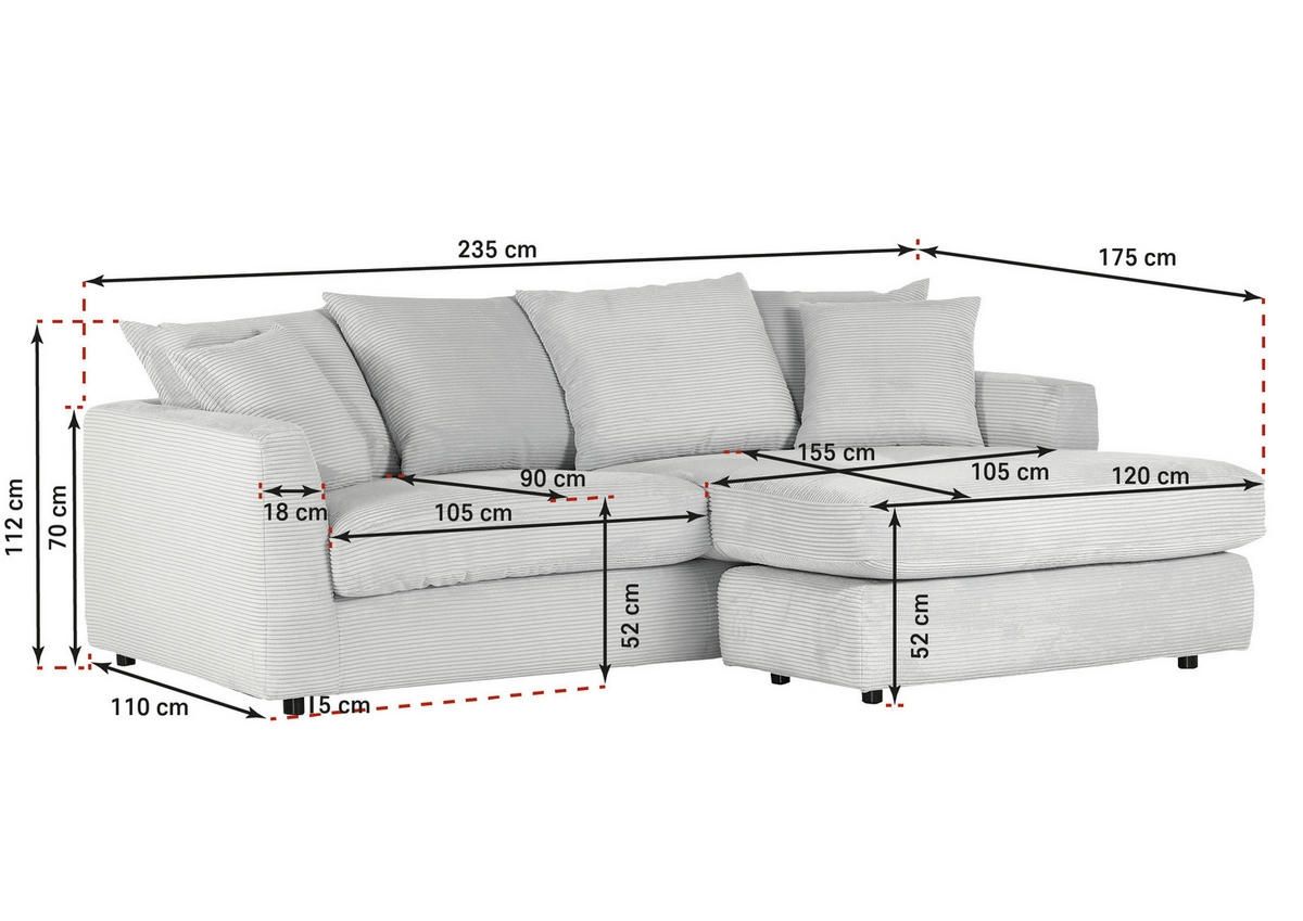Divani: Wohnlandachaft /Sofa Beige – Usato da Rothenburg venduto da radisli02 5