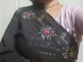 Black Saree/Schwartz saree