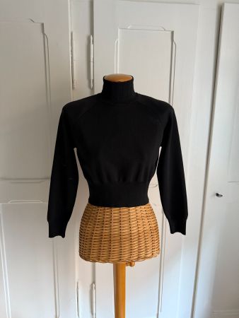 ZARA - cropped Pullover schwarz S
