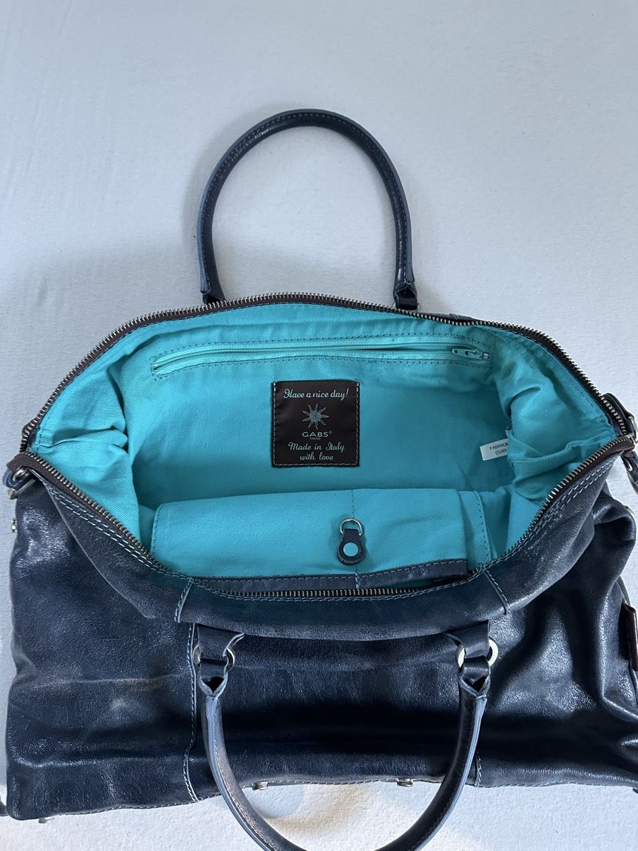 Gabs Borse da donna: Gabs Ledertasche - Dunkelblau, Top Zustand – Usato da Schaffhausen venduto da Guckyy 4