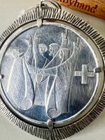 CH Bundesschwur - 1963 historischer Silberanhänger 925 - 5cm