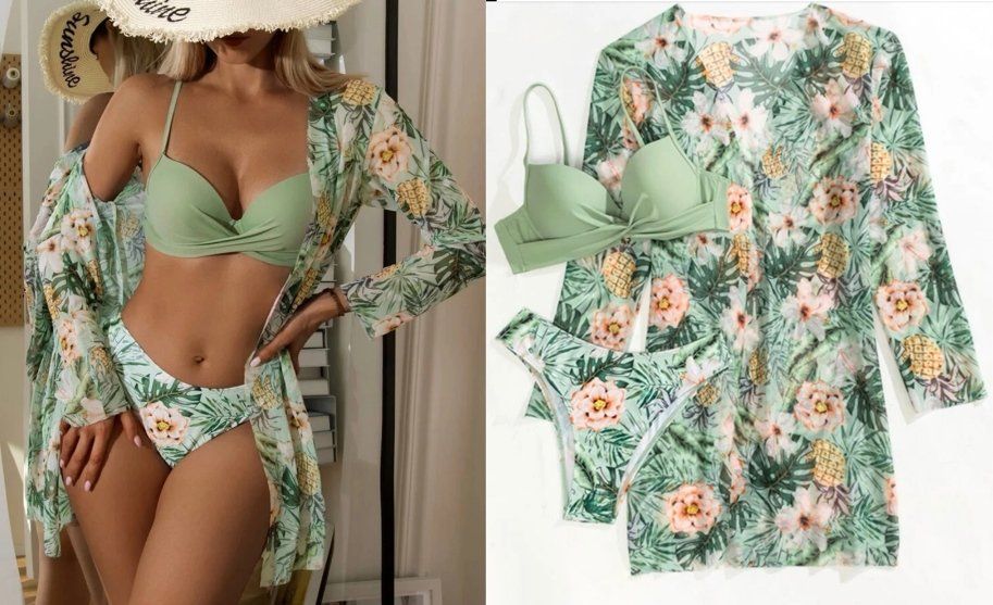 Costumi da bagno & Bikini: Badeanzug Kimono mit Bikini – Nuovo e nell'imballaggio originale da Amriswil venduto da Ravinvida 7
