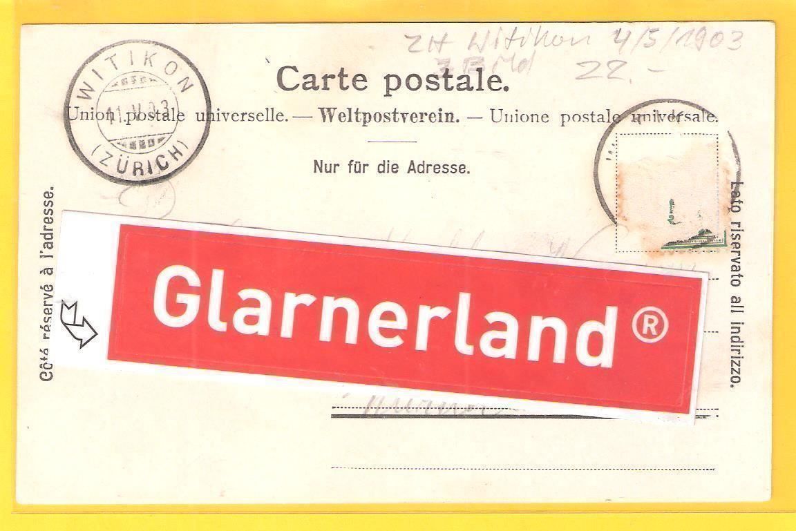 Cartoline postali: 11.5.1903 3-Bild "Gruss aus Wytikon" Leute – Usato da Zürich venduto da Hagliweg 3