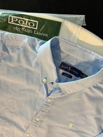 Ralph Lauren Polo Hemd hellblau Gr. XL Classic Fit Top Zu...