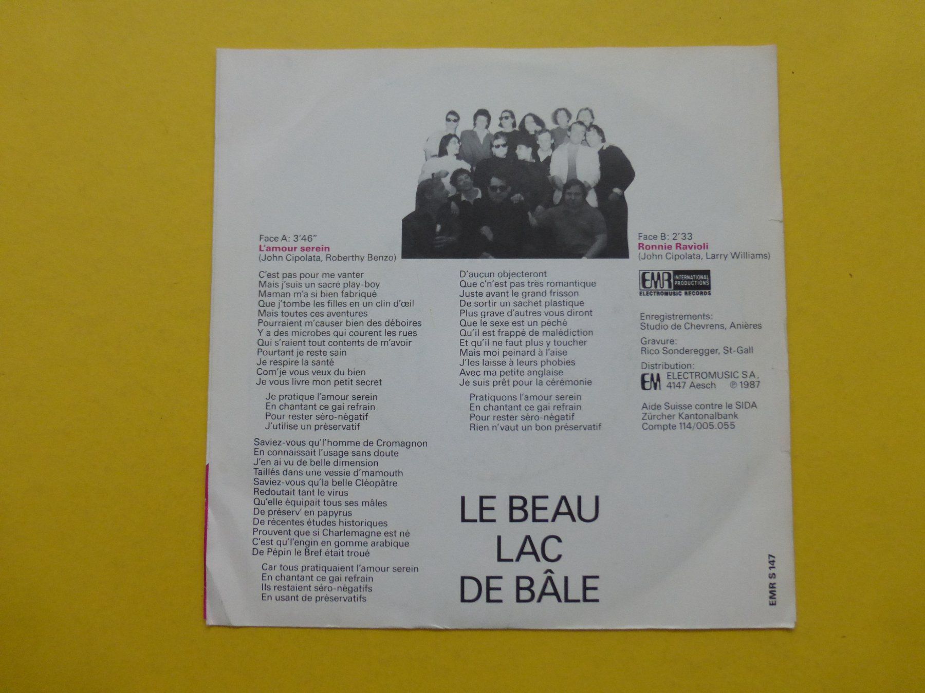 Vinyles: Le Beau Lac De Bâle – Stop Sida – D'occasion à Zürich par Swiss57 1