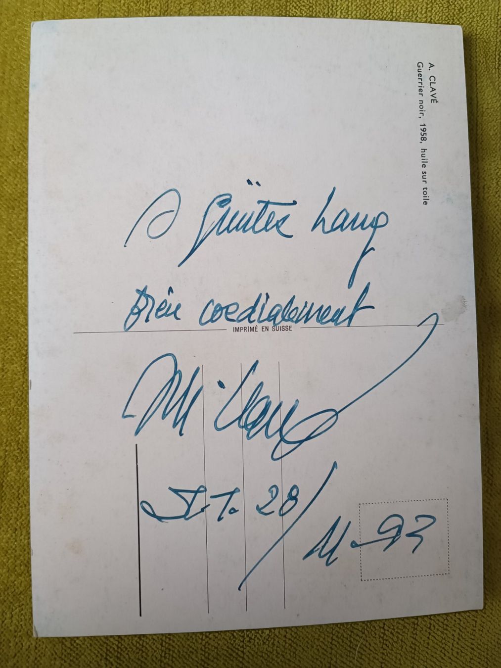Autographes: Antoni Clavé - Kunst - 2005 verstorben – D'occasion à Menziken par Artographs