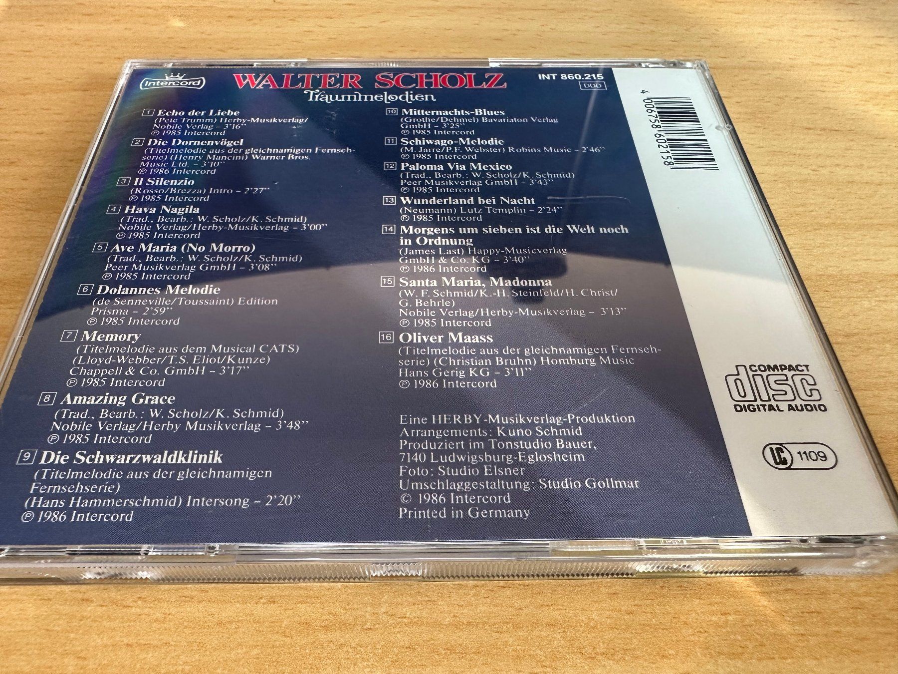 CD: Walter Scholz – Traummelodien – Usato da Rikon im Tösstal venduto da Alpenmutz 1