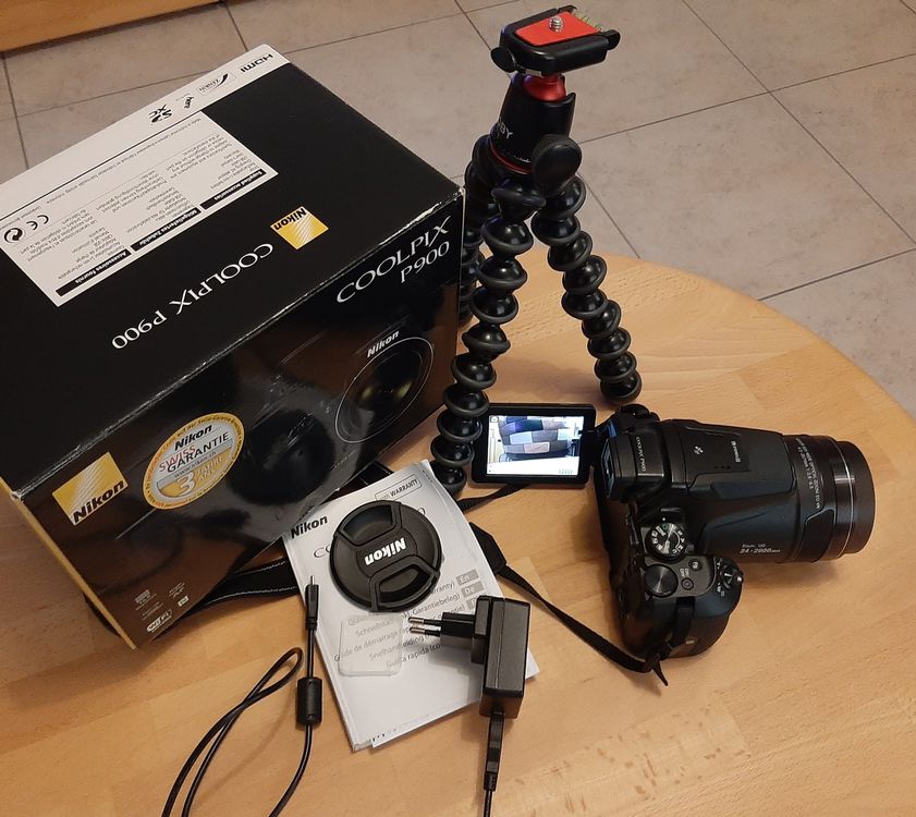 Nikon Coolpix P900 inkl. Joby Gorillapod (tripod/Stativ) Kaufen auf