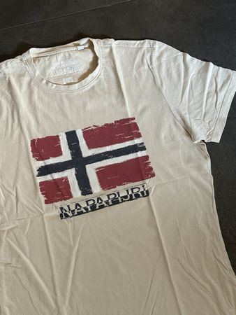 T-shirt beige, size M, Napapijri 