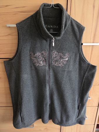 Warmes Fleece Gilet Antrazit Gr.XL